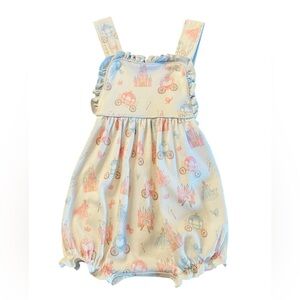 Charming Pastel Princess Print One Piece Size 9-12 Months